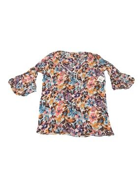 Anne Cole Woman’s Multi colored Floral M/L Beach Cover Up NWT